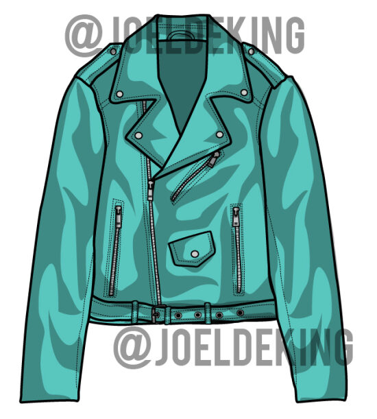 Blouson Perfecto Bleu ciel